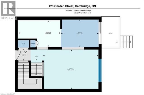 View of room layout - 417 Garden Street, Cambridge, ON - Other