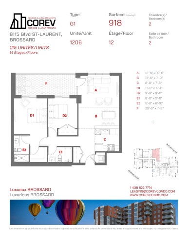 Overall view - 1206-8115 Boul. St-Laurent, Brossard, QC - Other