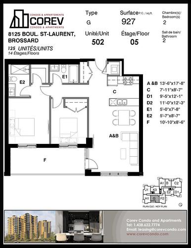 Vue d'ensemble - 502-8125 Boul. St-Laurent, Brossard, QC - Other