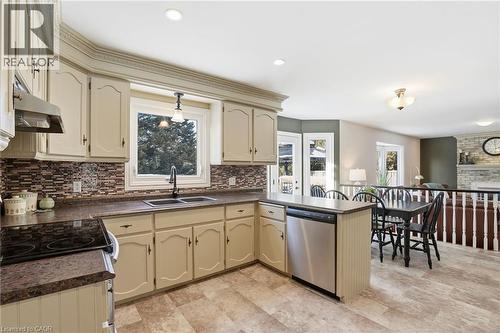1 Meander Close, Hamilton, ON - Indoor Photo Showing Kitchen With Double Sink