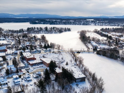 Aerial View - 5164  - 5176 Rue Foster, Waterloo, QC - Outdoor With Body Of Water With View