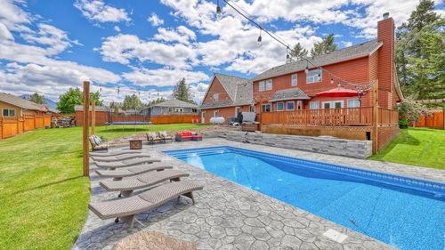 945 Westridge Way, Invermere, BC - Outdoor With In Ground Pool With Deck Patio Veranda With Backyard