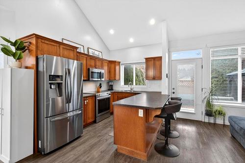 1-1450 Rose Meadow Drive, West Kelowna, BC - Indoor Photo Showing Kitchen With Stainless Steel Kitchen With Double Sink