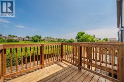 Wooden terrace with a residential view - 