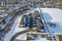 Snowy aerial view with a residential view - 