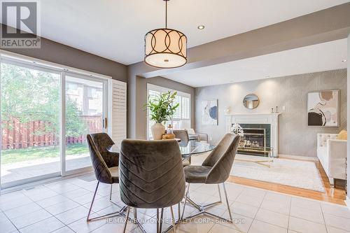 3041 Caulfield Crescent, Mississauga, ON - Indoor Photo Showing Dining Room With Fireplace
