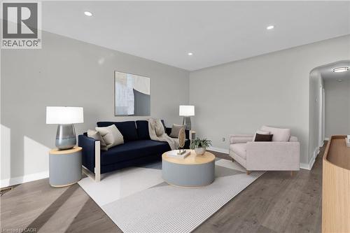 Virtually Staged - 220 Bruce Street, Kitchener, ON - Indoor Photo Showing Living Room