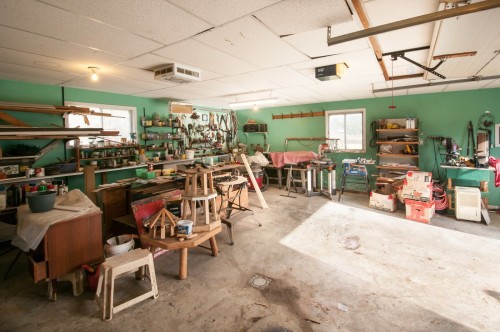 Garage - 200 Rg Des Cyprès, Saint-Sylvère, QC - Indoor Photo Showing Other Room