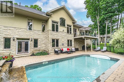 32 Gallagher Crescent, Springwater, ON - Outdoor With In Ground Pool