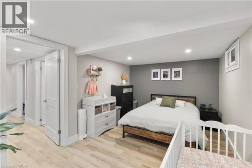 Bedroom featuring light wood finished floors and recessed lighting - 40 Bula Drive, St. Catharines, ON - Indoor Photo Showing Bedroom