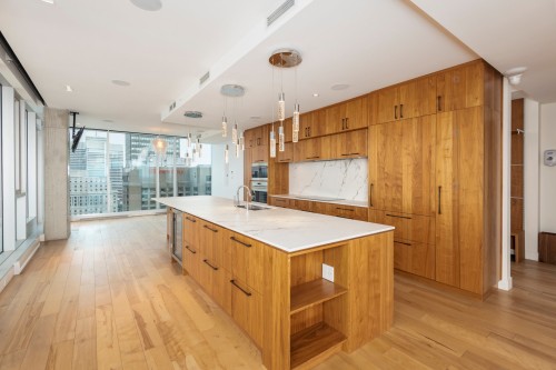 Cuisine - 3401A-1155 Rue De La Montagne, Montréal (Ville-Marie), QC - Indoor Photo Showing Kitchen