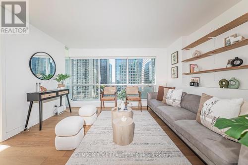 1107 - 10 Queens Quay W, Toronto, ON - Indoor Photo Showing Living Room