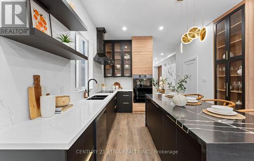 65 Crewe Avenue, Toronto, ON - Indoor Photo Showing Kitchen With Double Sink