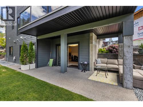 Lower level covered patio off rec room. - 830 Westview Way Unit# 22, West Kelowna, BC - Outdoor With Exterior