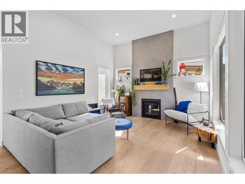 Living room - 830 Westview Way Unit# 22, West Kelowna, BC - Indoor Photo Showing Living Room With Fireplace