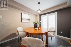 Flows into dining room - 