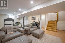 family room in basement - 