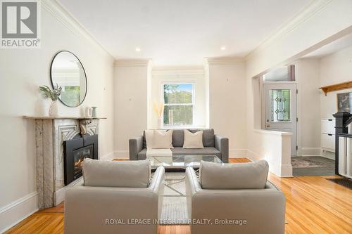 115 Springhurst Avenue, Ottawa, ON - Indoor Photo Showing Living Room With Fireplace