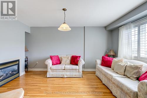 21 Polarlights Way, Toronto, ON - Indoor Photo Showing Living Room With Fireplace