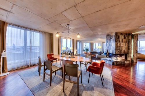 Salle à manger - 703-285 Av. Laurier E., Montréal (Le Plateau-Mont-Royal), QC - Indoor Photo Showing Dining Room