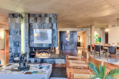 Salon - 703-285 Av. Laurier E., Montréal (Le Plateau-Mont-Royal), QC - Indoor With Fireplace