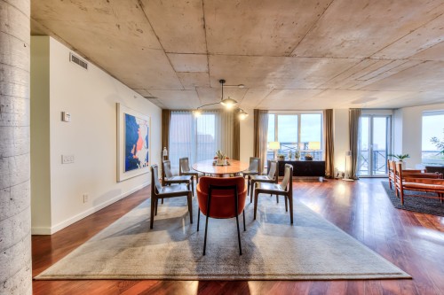 Salle à manger - 703-285 Av. Laurier E., Montréal (Le Plateau-Mont-Royal), QC - Indoor Photo Showing Dining Room