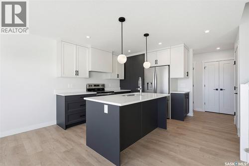 416 155 Mcfaull Way, Saskatoon, SK - Indoor Photo Showing Kitchen With Upgraded Kitchen