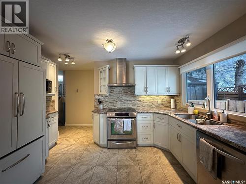 114 Garvin Crescent, Canora, SK - Indoor Photo Showing Kitchen With Double Sink
