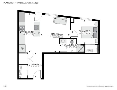 Plan (croquis) - 116-4240 Rue Augustin-Frigon, Montréal (Rosemont/La Petite-Patrie), QC - Other