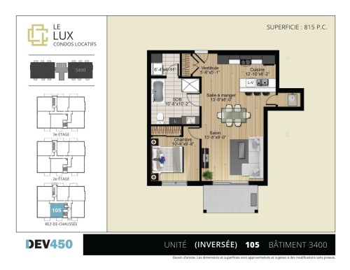 Floor Plan - 105-3400 Boul. René-Laennec, Laval (Vimont), QC - Other