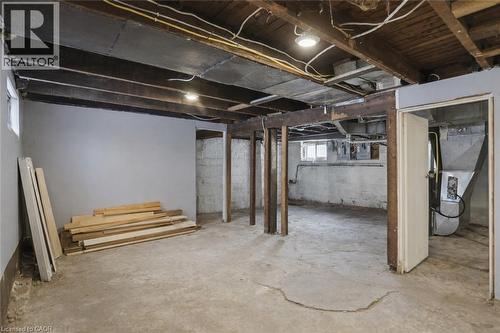 Basement with electric panel and heating unit - 260 Prospect Street S, Hamilton, ON - Indoor Photo Showing Basement