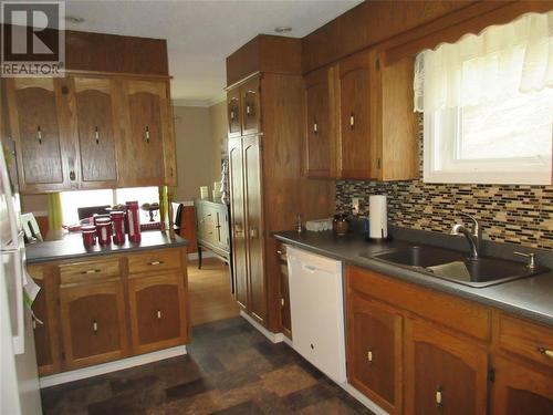 31B Main Street, Springdale, NL - Indoor Photo Showing Kitchen With Double Sink