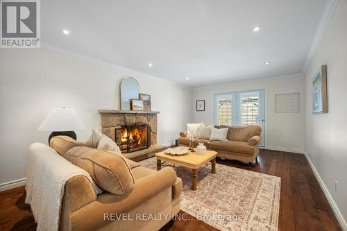 7 Forestwood Drive, Kitchener, ON - Indoor Photo Showing Living Room With Fireplace
