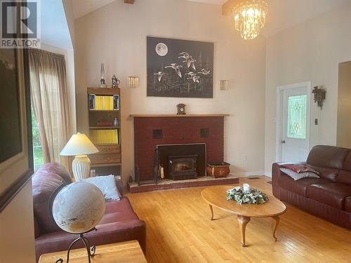 26 Main Road, Hare Bay, NL - Indoor Photo Showing Living Room With Fireplace
