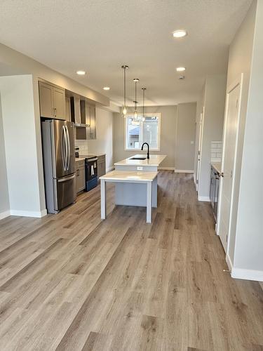 8069-8073  Cedric Mah Rd, Edmonton, AB - Indoor Photo Showing Kitchen With Stainless Steel Kitchen