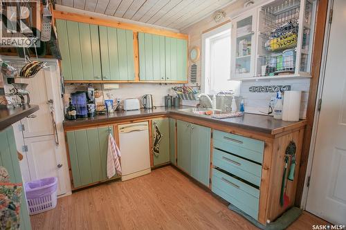 105 Briere Drive, Regina Beach, SK - Indoor Photo Showing Kitchen With Double Sink