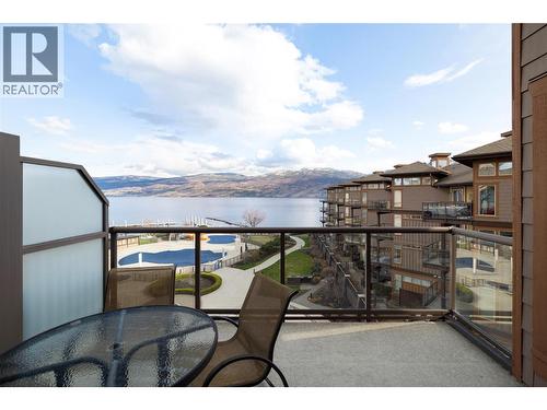 Private balcony. - 4205 Gellatly Road Unit# 416, West Kelowna, BC - Outdoor With Body Of Water With View