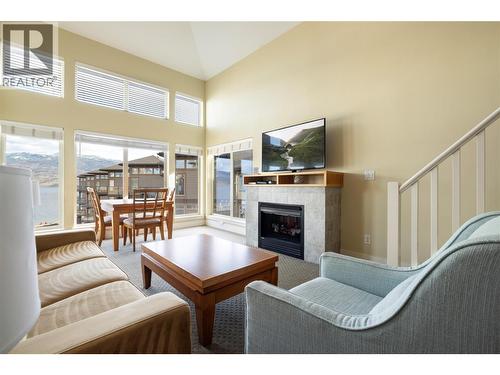 All furnishings included. - 4205 Gellatly Road Unit# 416, West Kelowna, BC - Indoor With Fireplace