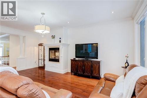 17 Mcnutt Street, Brampton, ON - Indoor Photo Showing Living Room With Fireplace