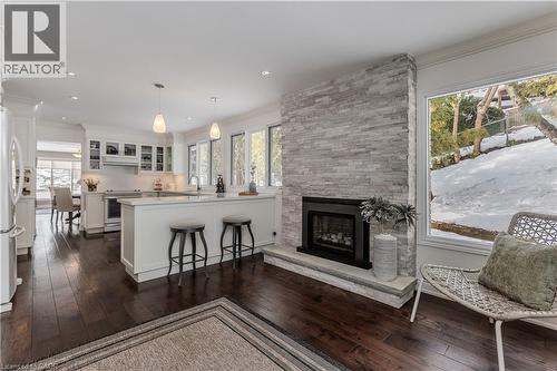 15 Ireson Road, Burlington, ON - Indoor With Fireplace