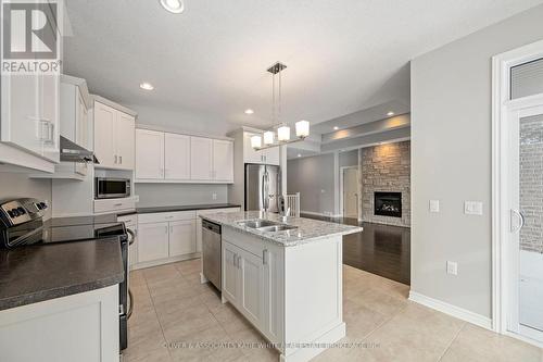 2205 Jack Nash Drive, London South (South A), ON - Indoor Photo Showing Kitchen With Double Sink With Upgraded Kitchen