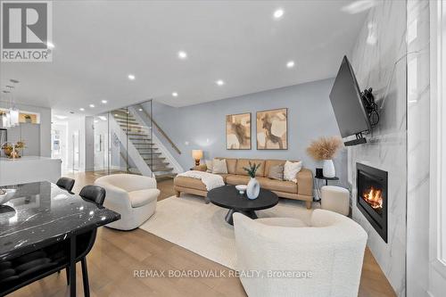 255 Avondale Avenue, Ottawa, ON - Indoor Photo Showing Living Room With Fireplace