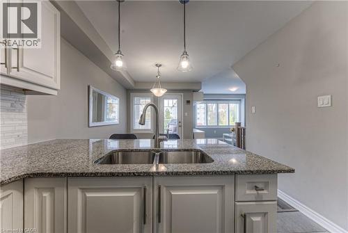 225 Netherby Lane, Kitchener, ON - Indoor Photo Showing Kitchen With Double Sink With Upgraded Kitchen