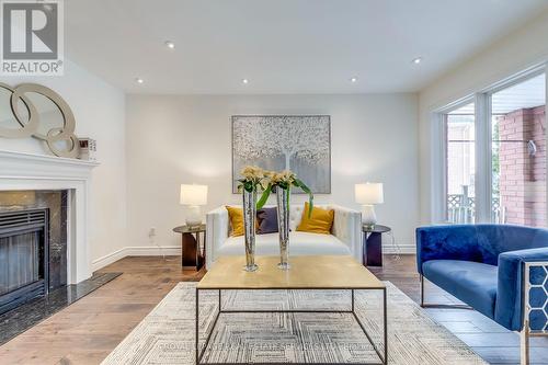 1452 Rimon Street, Mississauga, ON - Indoor Photo Showing Living Room With Fireplace