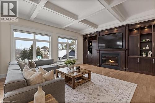 86 Canters Close, Kitchener, ON - Indoor Photo Showing Living Room With Fireplace