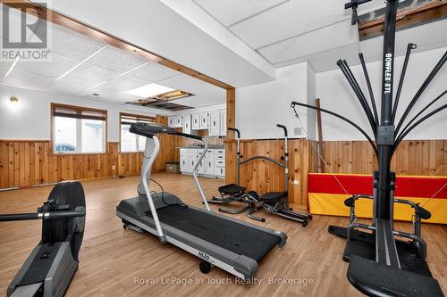 Rec Room/Living/Kitchenette - 1 Logmoss Road, Tiny, ON - Indoor Photo Showing Gym Room