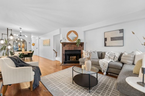 D-32 Massey Street, Toronto, ON - Indoor Photo Showing Living Room With Fireplace