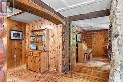 Hand Hewen Log Arch entering Hallway - 