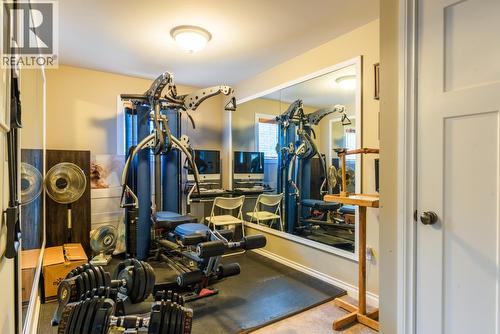 Room off the primary - gym, office, nursery. - 2011 Perrier Road Unit# 203, Nelson, BC - Indoor Photo Showing Gym Room