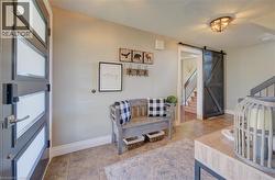 Front entrance with barn door to the great room - 